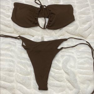 Brown Women's Swimwear Set